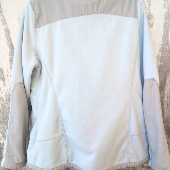 Eddie Bauer Polartec Full Zip Fleece Jacket Women's Large Baby Blue - Picture 7 of 11